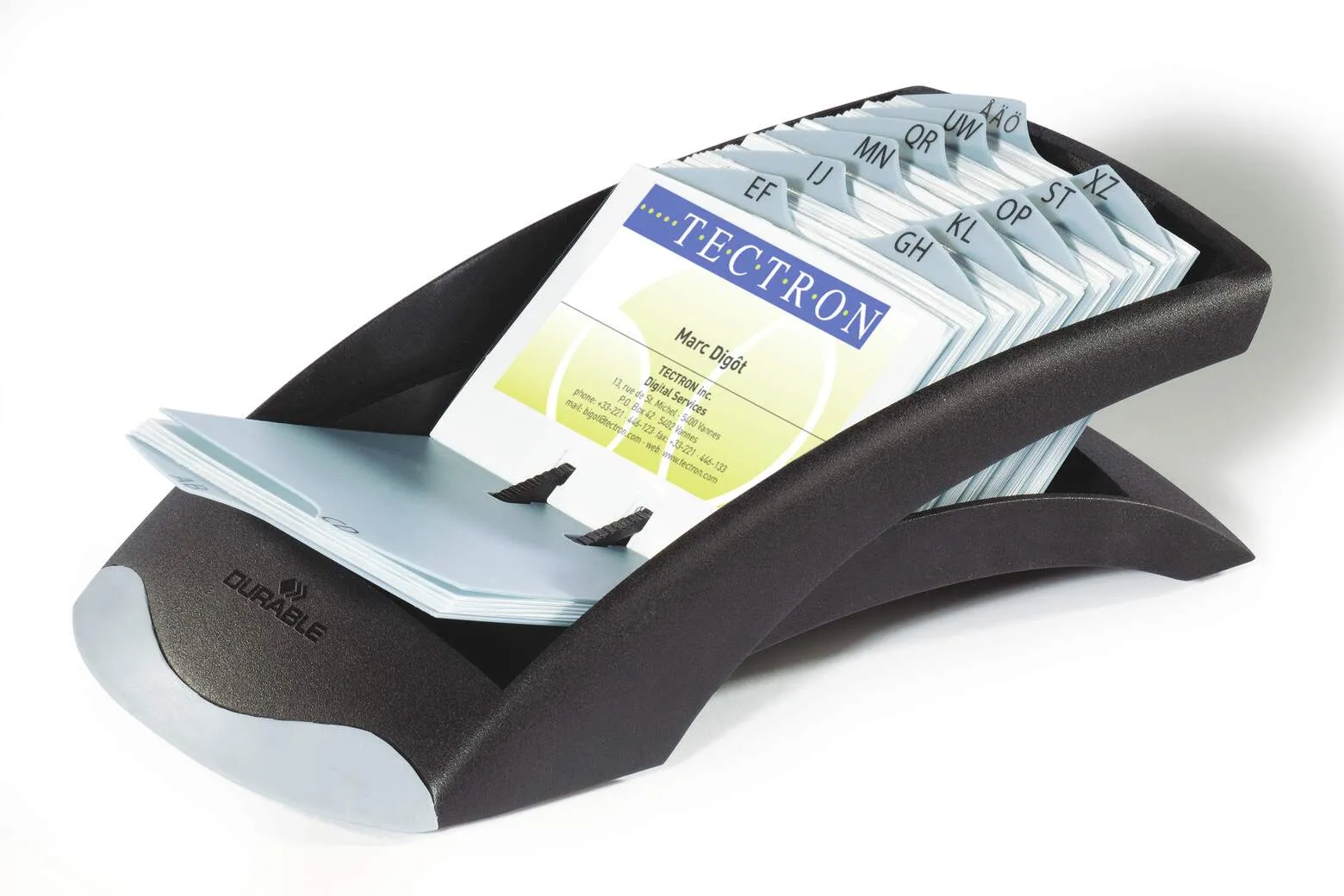 Kartotéka na 200 vizitek VISIFIX DESK VEGAS - Černý DURABLE