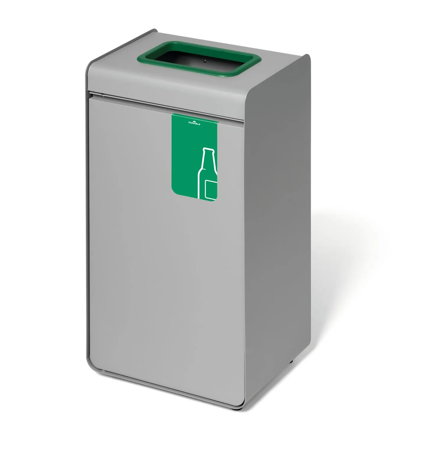 Kovový odpadkový koš DURASORT na tříděný odpad, Zelený DURABLE