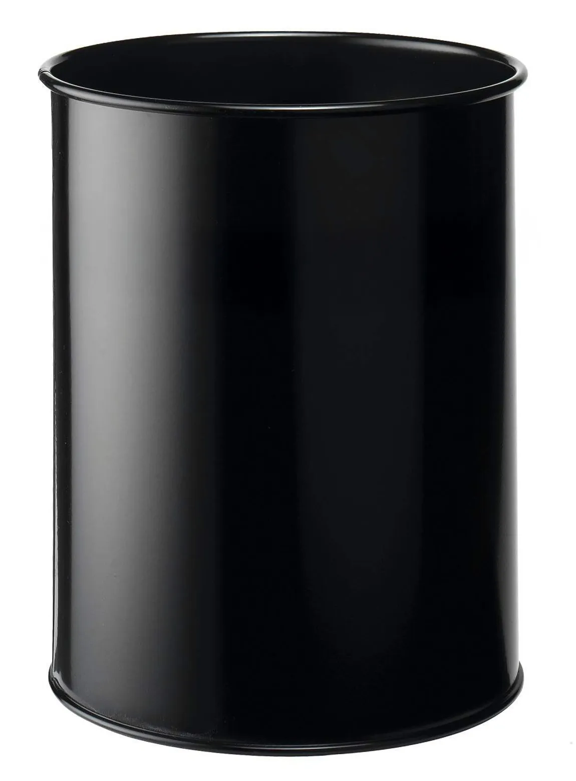 Kovový odpadkový koš kulatý DURABLE 15 - Černý