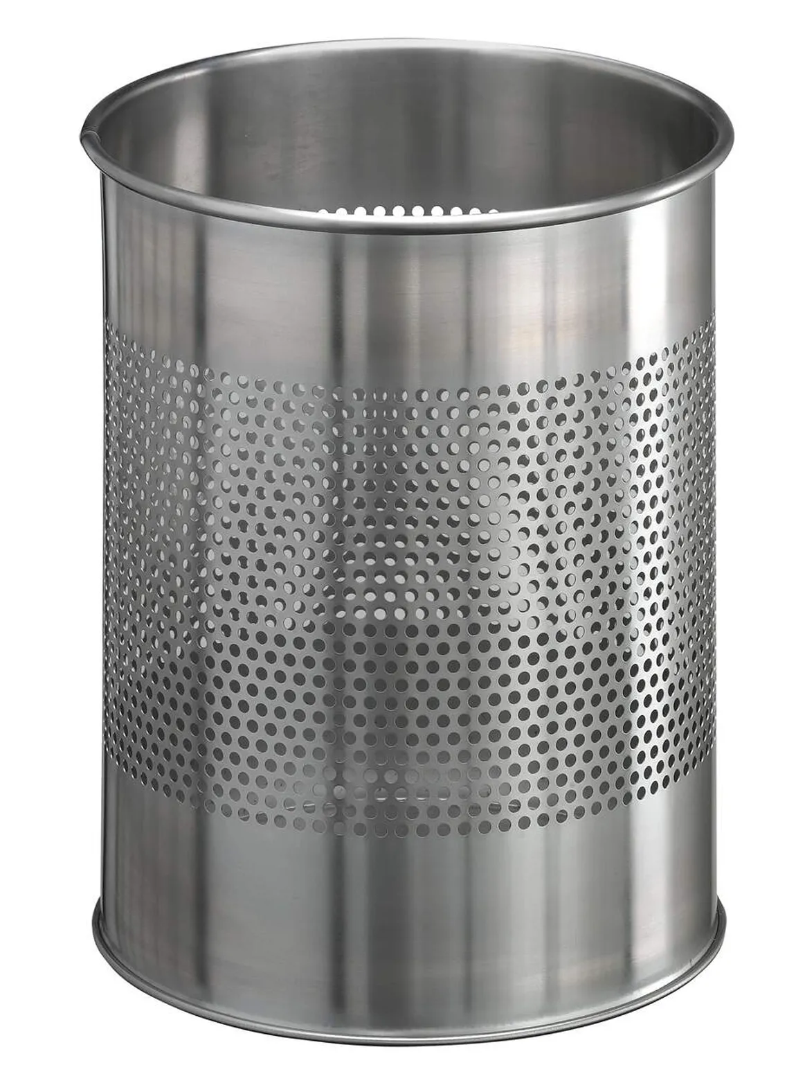 Kovový odpadkový koš kulatý DURABLE 15/P165 - Nerez