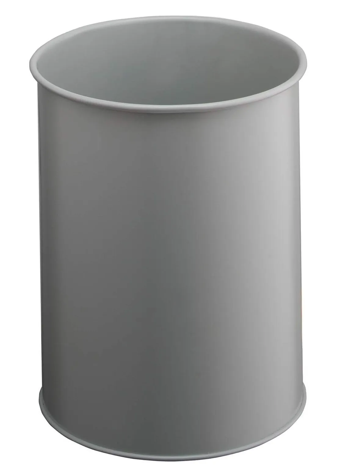 Kovový odpadkový koš kulatý DURABLE 15 - Šedý
