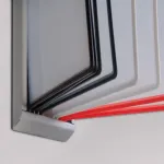 Nástěnný černý kovový držák na 10 kapes A4 A-Z Reklama CZ