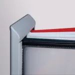 Nástěnný stříbrný kovový držák na 10 kapes A4 A-Z Reklama CZ