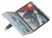 SHERPA Stolní držák s 10 černo šedými kapsami A4 DURABLE