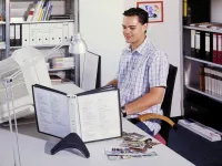 SHERPA Stolní držák s 5 černými kapsami formátu A4 DURABLE