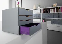 VARICOLOR SAFE 4 Uzamykatelný zásuvkový box se 4 přihrádkami DURABLE