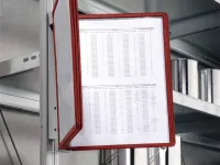 VARIO magnetický držák s 5 Červenými kapsami A4 DURABLE