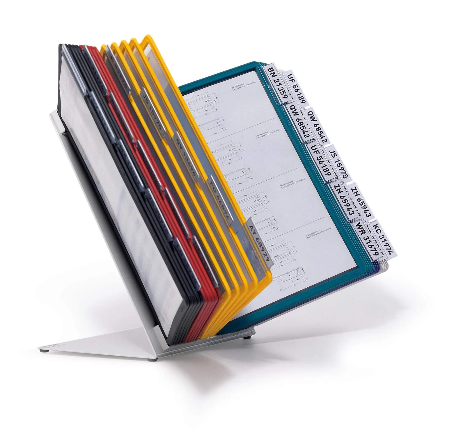 VARIO Stolní držák s 20 barevnými kapsami A4 DURABLE