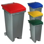 Koš na tříděný odpad 80 l Tata color se zeleným víkem A-Z Reklama CZ