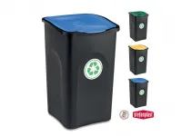 Odpadkový koš na tříděný odpad 50 l ECOGREEN - Modré víko A-Z Reklama CZ