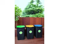 Odpadkový koš na tříděný odpad 50 l ECOGREEN - Modré víko A-Z Reklama CZ