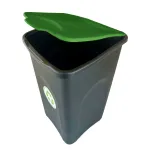 Odpadkový koš na tříděný odpad 50 l ECOGREEN - Zelené víko A-Z Reklama CZ