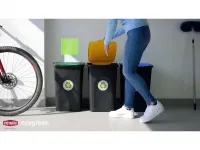 Odpadkový koš na tříděný odpad 50 l ECOGREEN - Zelené víko A-Z Reklama CZ