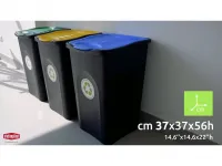 Odpadkový koš na tříděný odpad 50 l ECOGREEN - Zelené víko A-Z Reklama CZ