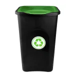 Odpadkový koš na tříděný odpad 50 l ECOGREEN - Zelené víko A-Z Reklama CZ