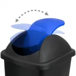 Odpadkový koš na tříděný odpad 60 l MULTIPAT - Bílé víko A-Z Reklama CZ