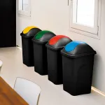 Odpadkový koš na tříděný odpad 60 l MULTIPAT - Bílé víko A-Z Reklama CZ