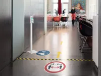 Podlahové značení Tvar "Šipka” - 200x100 mm - 10 ks odnímatelné DURABLE