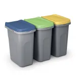 Třídící odpadkový koš HOME ECO SYSTEM 25 l Zelené víko A-Z Reklama CZ