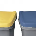 Třídící odpadkový koš HOME ECO SYSTEM 40 l Modré víko A-Z Reklama CZ