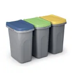 Třídící odpadkový koš HOME ECO SYSTEM 40 l Modré víko A-Z Reklama CZ