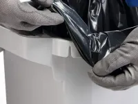 Odpadkový koš DURABLE - DURABIN 60 litrů - Žlutý