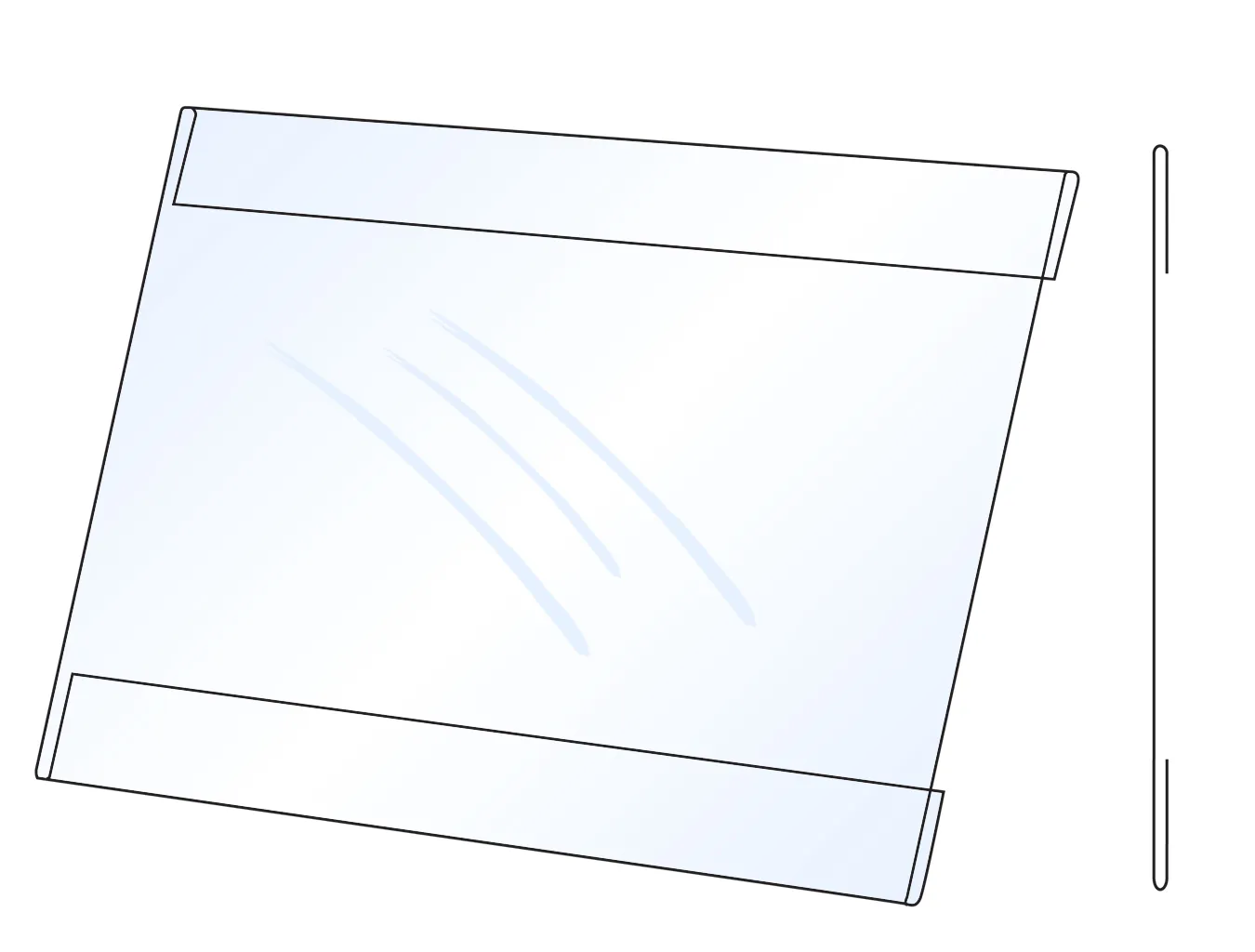 PVC Kapsa A2 tvar C na šířku Lesklý povrch A-Z Reklama CZ