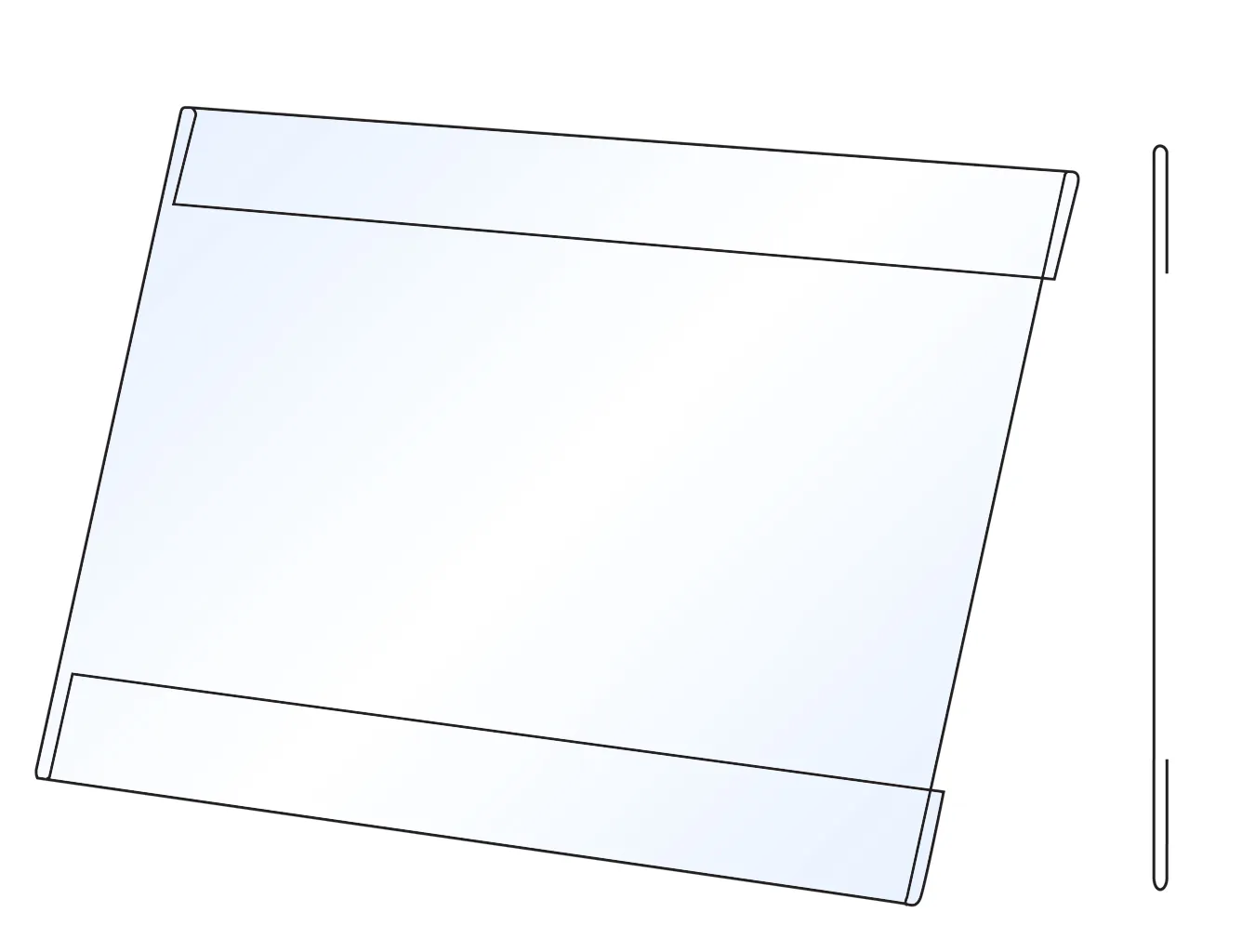 PVC Kapsa A7 tvar C na šířku Matný povrch A-Z Reklama CZ