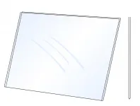 PVC Kapsa A3 tvar U na šířku Lesklý povrch