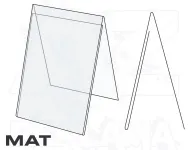 PVC Stojánek tvar A - 40x60 jednostranný na výšku Matný