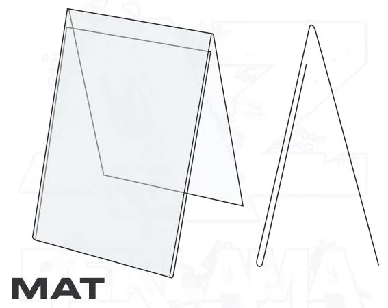 PVC Stojánek tvar A - 40x60 jednostranný na výšku Matný A-Z Reklama CZ