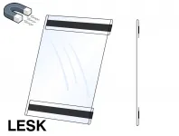 PVC Kapsa 1/2A4 tvar C na výšku Lesklý povrch Magnetická A-Z Reklama CZ