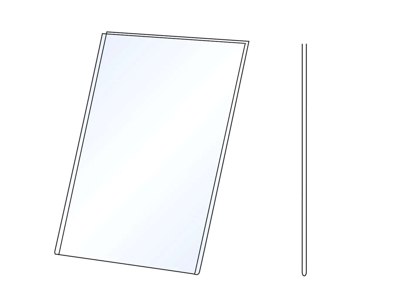 PVC Kapsa DL 1/3A4 tvar U na výšku Matný povrch A-Z Reklama CZ