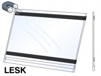 PVC Kapsa 1/2A4 tvar O na šířku Lesklý povrch Magnetická A-Z Reklama CZ