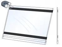 PVC Kapsa 1/2A4 tvar O na šířku Lesklý povrch Magnetická