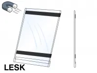 PVC Kapsa 1/2A4 tvar O na výšku Lesklý povrch Magnetická A-Z Reklama CZ