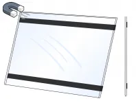 PVC Kapsa 60x80 tvar U na šířku Lesklý povrch - Magnetická