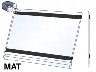 PVC Kapsa A5 tvar O na šířku Matný povrch Magnetická A-Z Reklama CZ