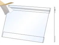 PVC Kapsa 1/2A4 tvar C na šířku Matný povrch Samolepící