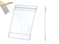 PVC Kapsa 1/2A4 tvar C na výšku Lesklý povrch Samolepící