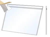 PVC Kapsa 60x100 tvar U na šířku Matný povrch - Samolepící