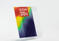 PVC Kapsa 1/2A4 tvar C na výšku Lesklý povrch Samolepící Pěnovka A-Z Reklama CZ