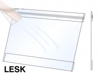 PVC Kapsa A5 tvar C na šířku Lesklý povrch Samolepící Pěnovka A-Z Reklama CZ