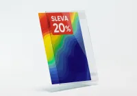 PVC Kapsa A5 tvar O na výšku Lesklý povrch Samolepící Pěnovka A-Z Reklama CZ