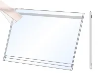 PVC Kapsa A6 tvar O na šířku Matný povrch Samolepící Pěnovka