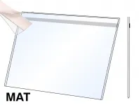 PVC Kapsa 1/2A4 tvar U na šířku Matný povrch Samolepící Pěnovka A-Z Reklama CZ