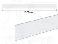 Bílá plastová vložka k zasunutí do cenovkové lišty 35mm
