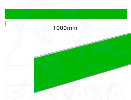 Zelená plastová vložka k zasunutí do cenovkové lišty 20mm A-Z Reklama CZ