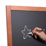 Dřevěné popisovatelné áčko Flip 49x89 cm - Světle hnědé A-Z Reklama CZ