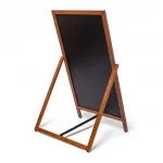 Dřevěné popisovatelné áčko Flip 49x89 cm - Světle hnědé A-Z Reklama CZ